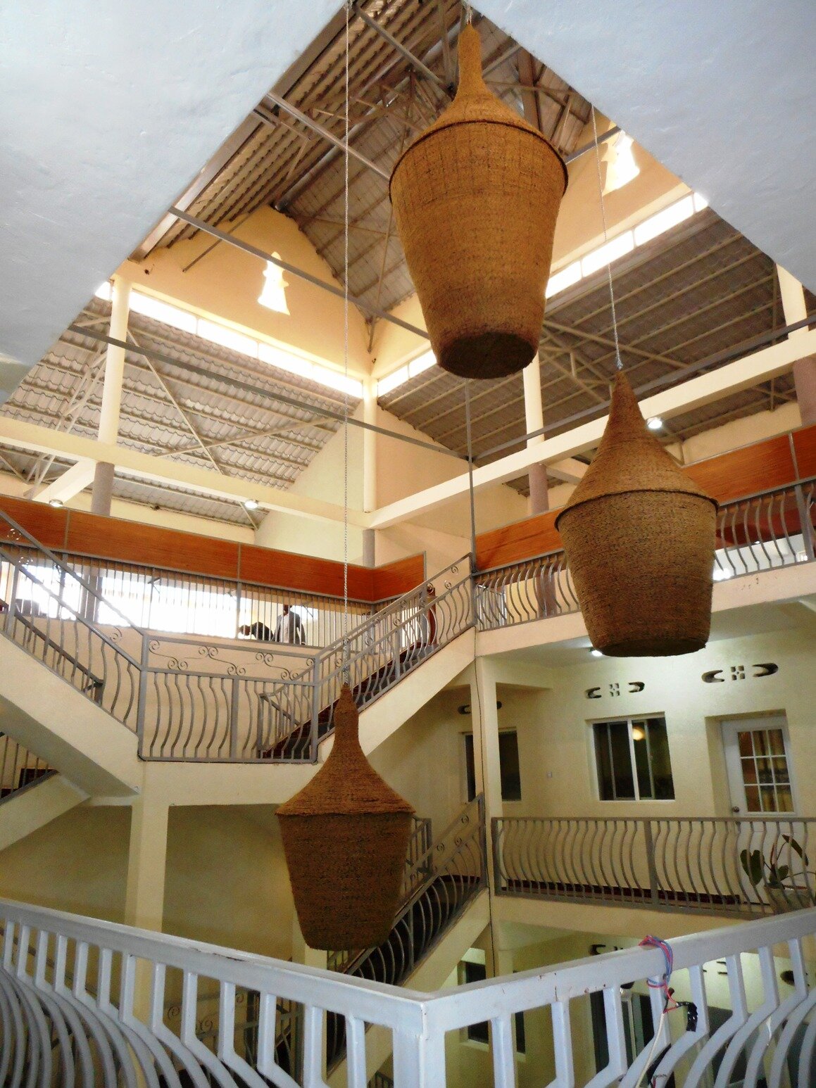 Simon Foreman, My Agaseke — baskets suspended, Kim Foreman Bible Institute, Butare