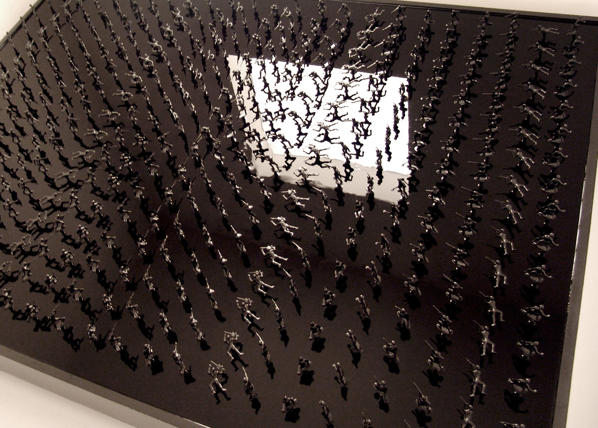 Simon Foreman, For Your Eyes Only — overhead, soldiers arranged in rows