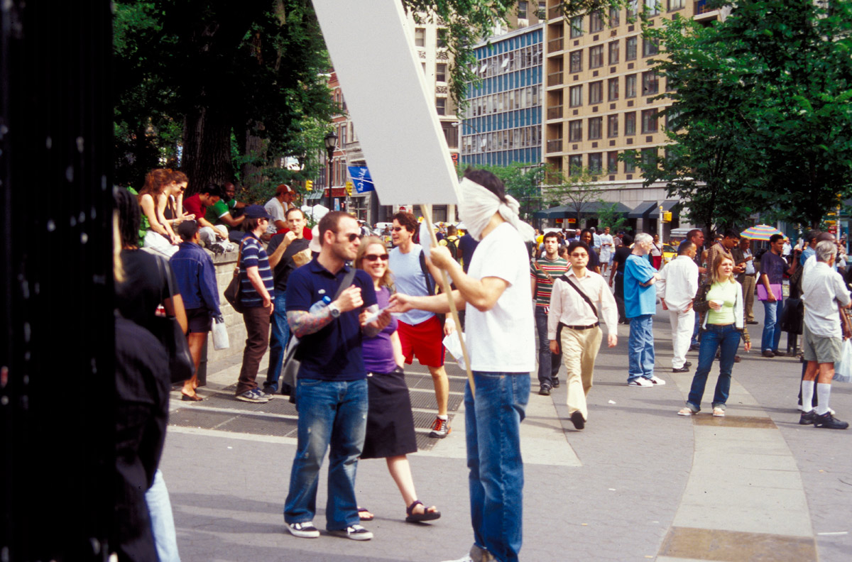 Simon Foreman, Public Interventions — Empty Protest, the crowd